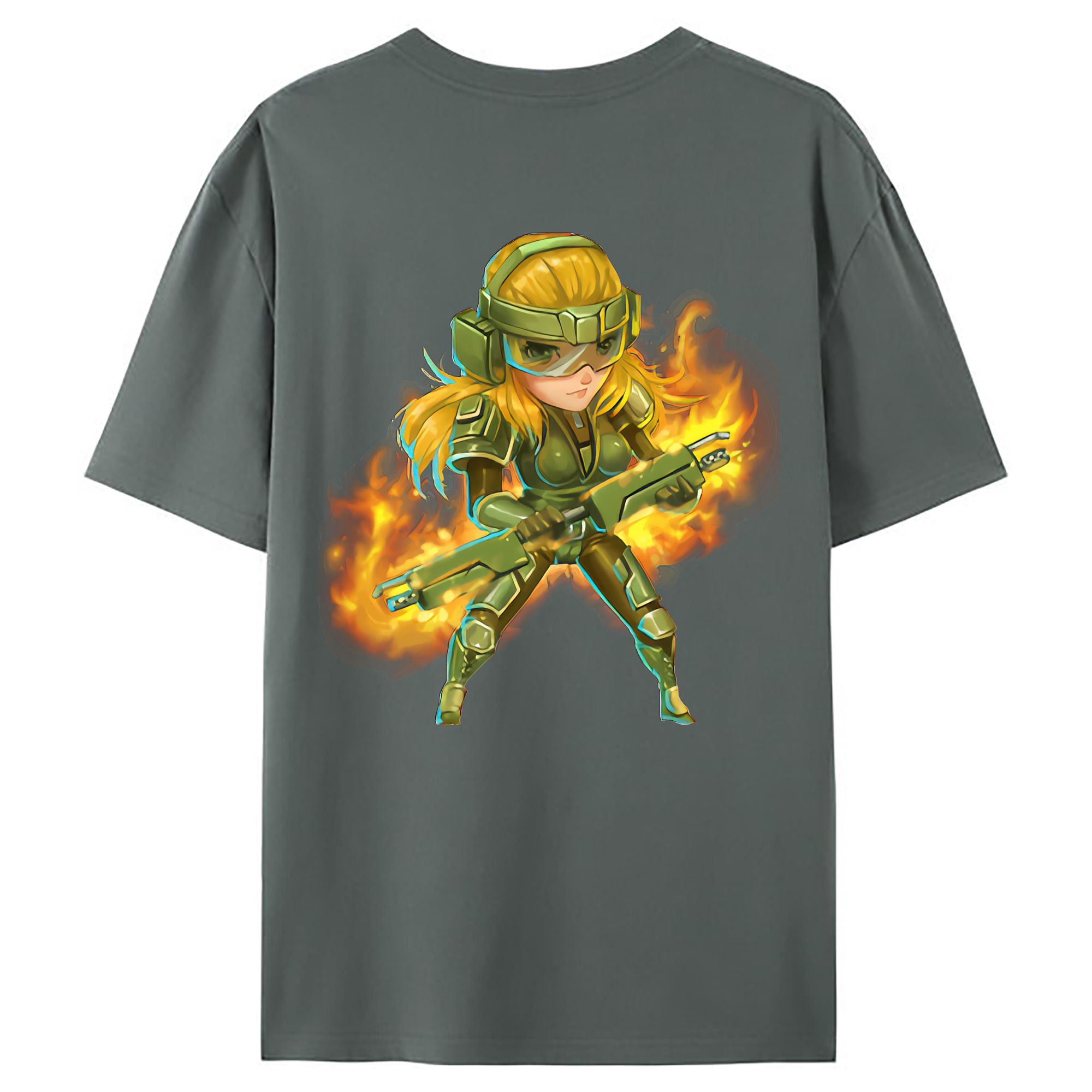 （画像用） リーグ・オブ・レジェンド League of Legends LOL 綿100％ メンズ半袖Tシャツ（バックプリント） 通気性